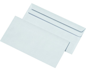 1000 x Briefumschläge Umschlag DIN lang 110x220mm selbstklebend ohne Fenster * 