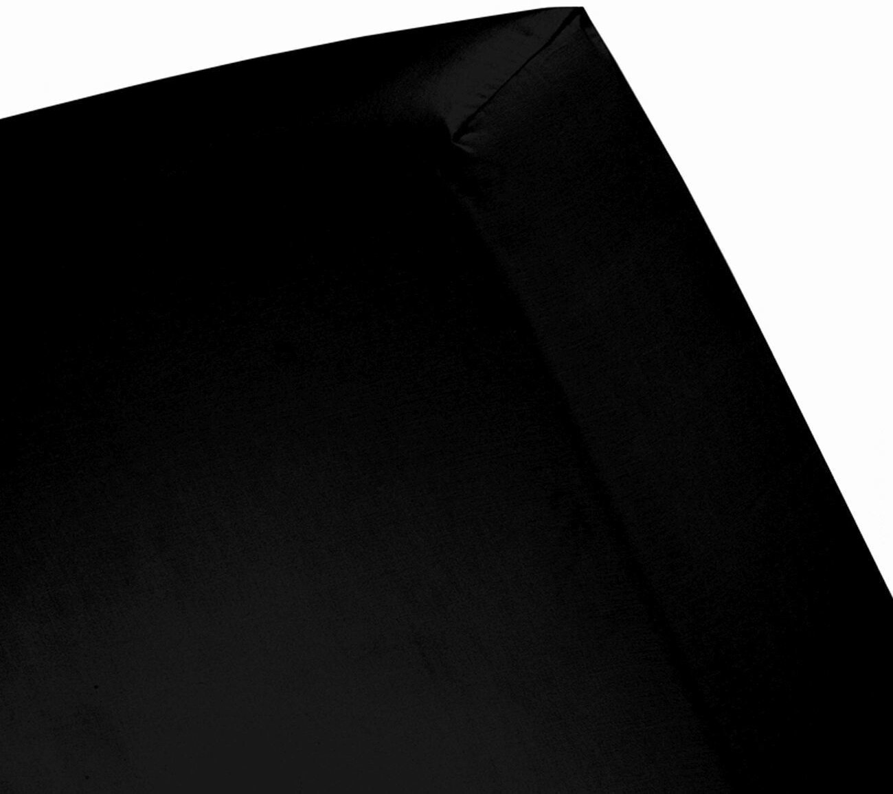 Cinderella Drap housse en jersey 70 x 200 cm noir