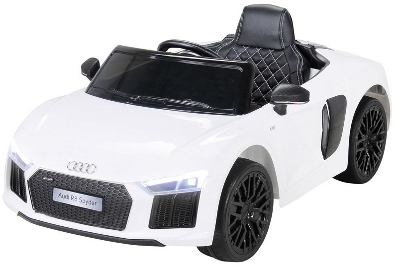 Cabriole Pro Audi R8 Spyder 12 V Pack Luxe blanc (E-30403-SPYDER-WHITE)