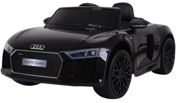 Cabriole Pro Audi R8 Spyder 12 V Pack Luxe noir (E-30402-SPYDER-BLACK)