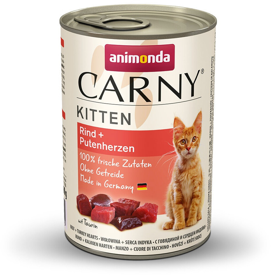 Animonda Carny Kitten beef and turkey hearts 400g