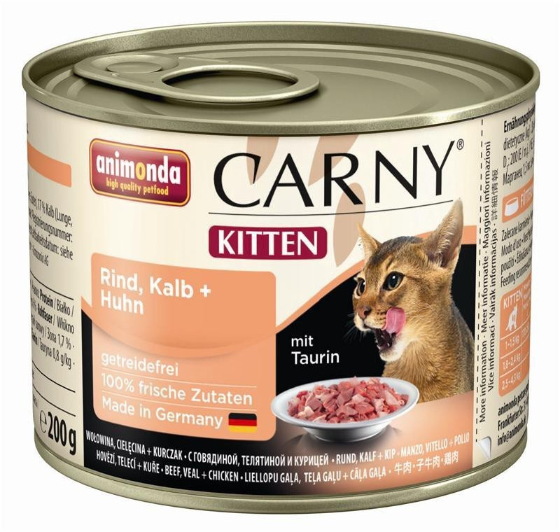 Animonda Carny Kitten Beef, Veal + Chicken 200g