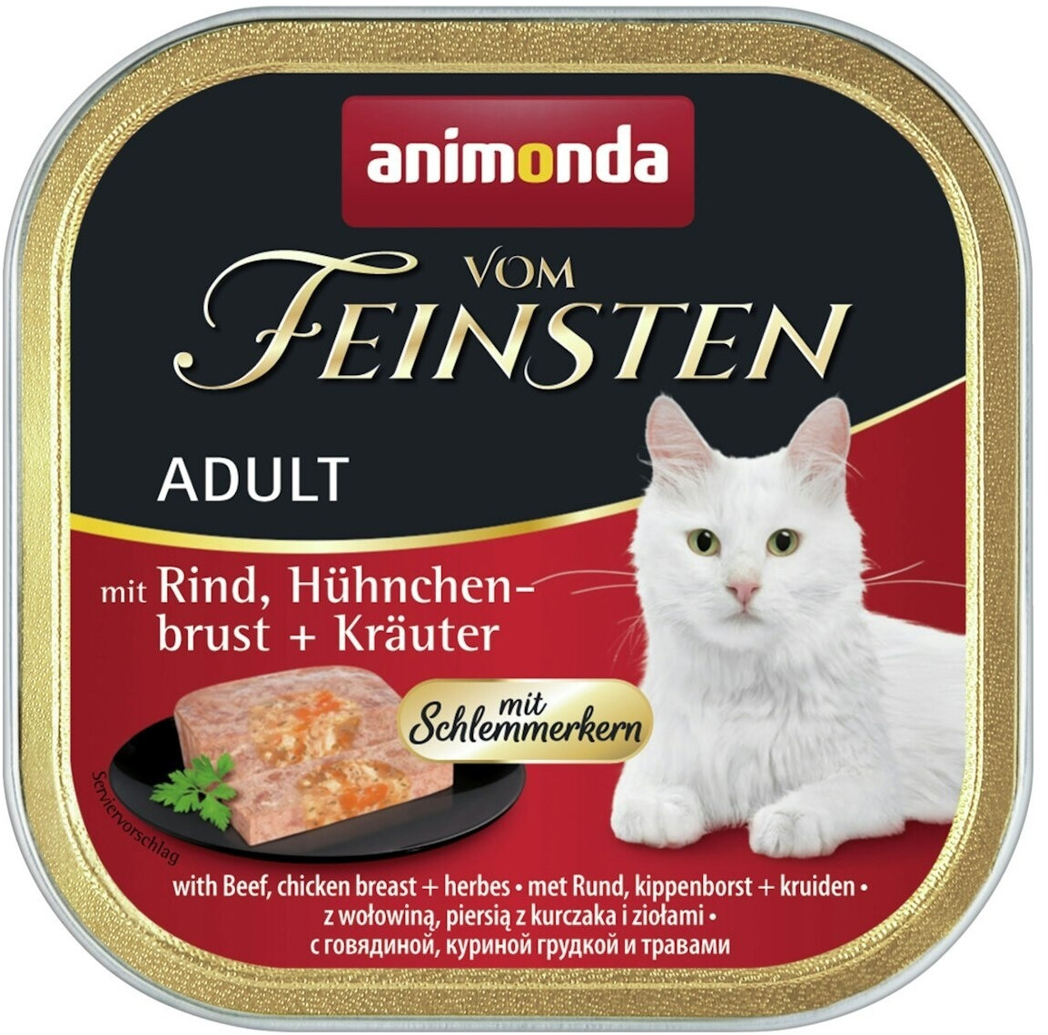 Animonda Finest Adult with Beef, Chicken Hearts + Herbs