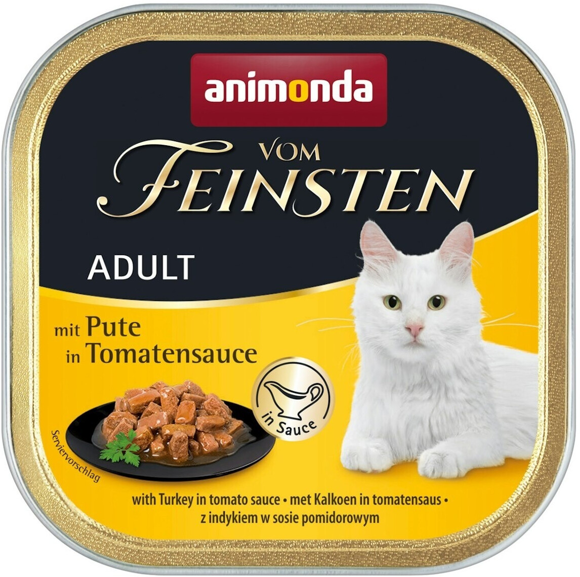 Animonda Vom Feinsten Adult with Turkey in Tomato Sauce 100g