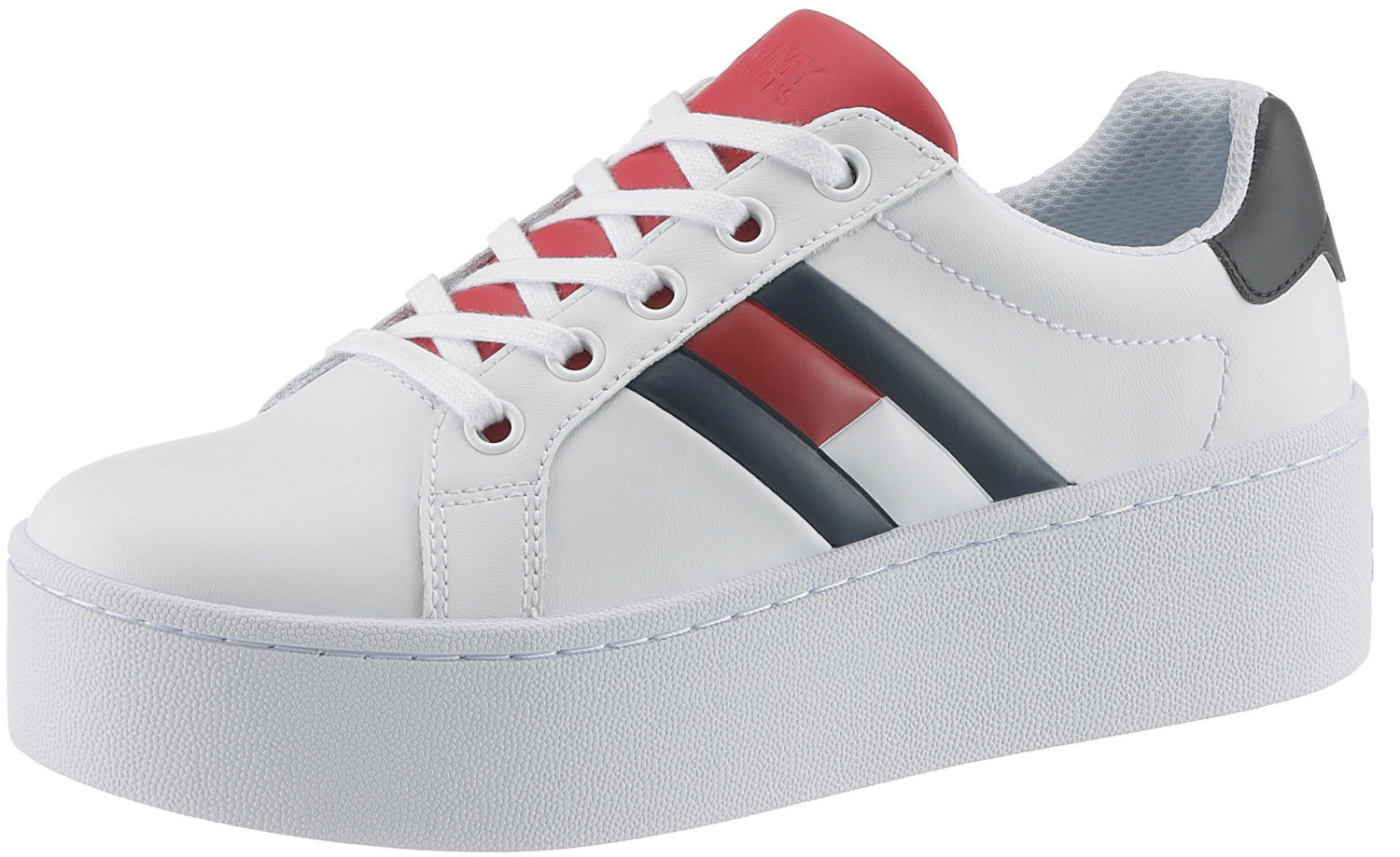 Tommy hilfiger plateau sneaker weiß Clearance