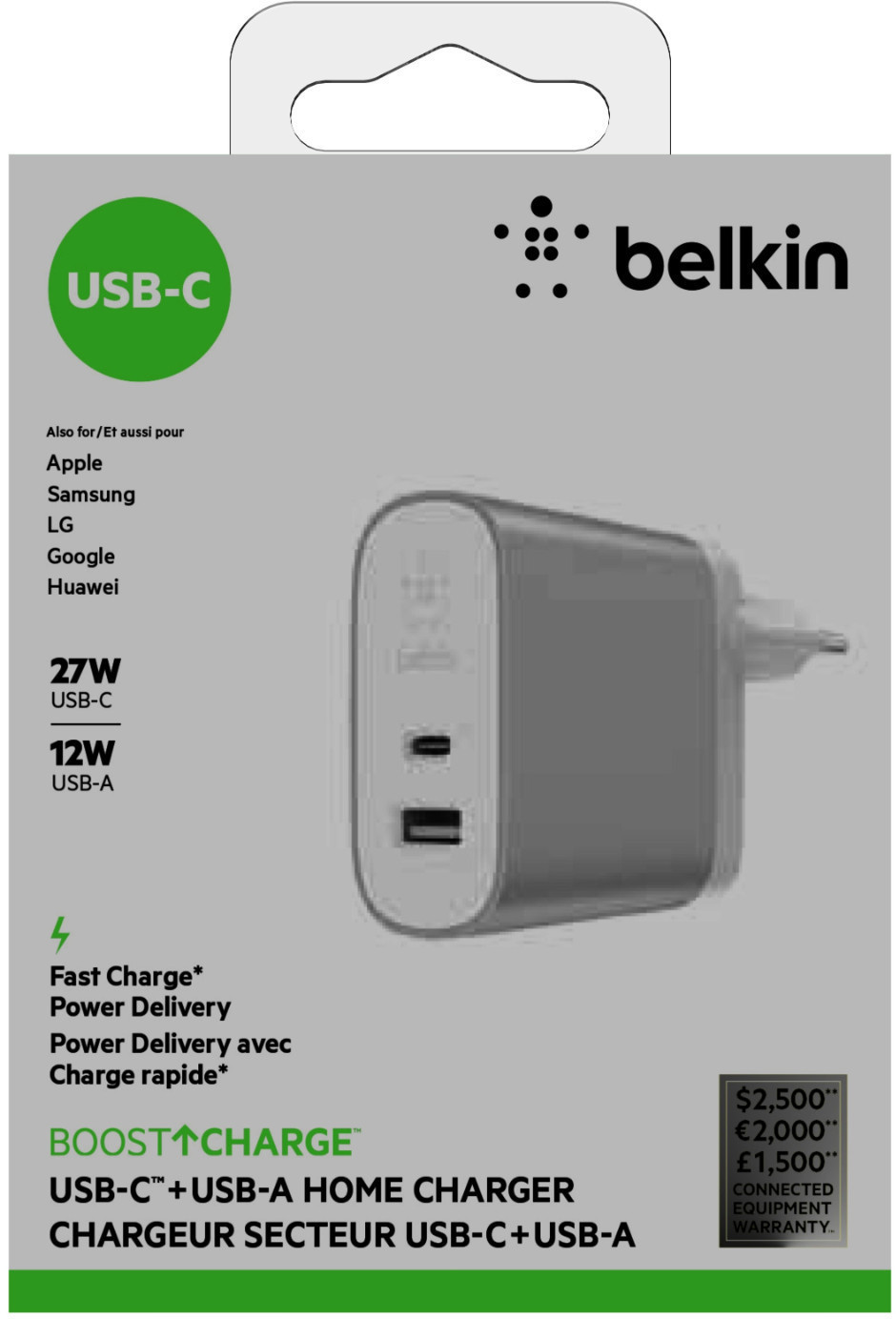 Belkin BOOST CHARGE 27W USBC 12W USBA ab 34,99 € Preisvergleich bei