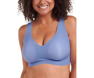 Sloggi Zero Feel bralette with removeable padding in silver shadow