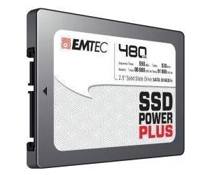 EMTEC SSD interne X150 480GB, SSD Power Plus, 2.5, SATA III 6GB/s - SECOMP  France