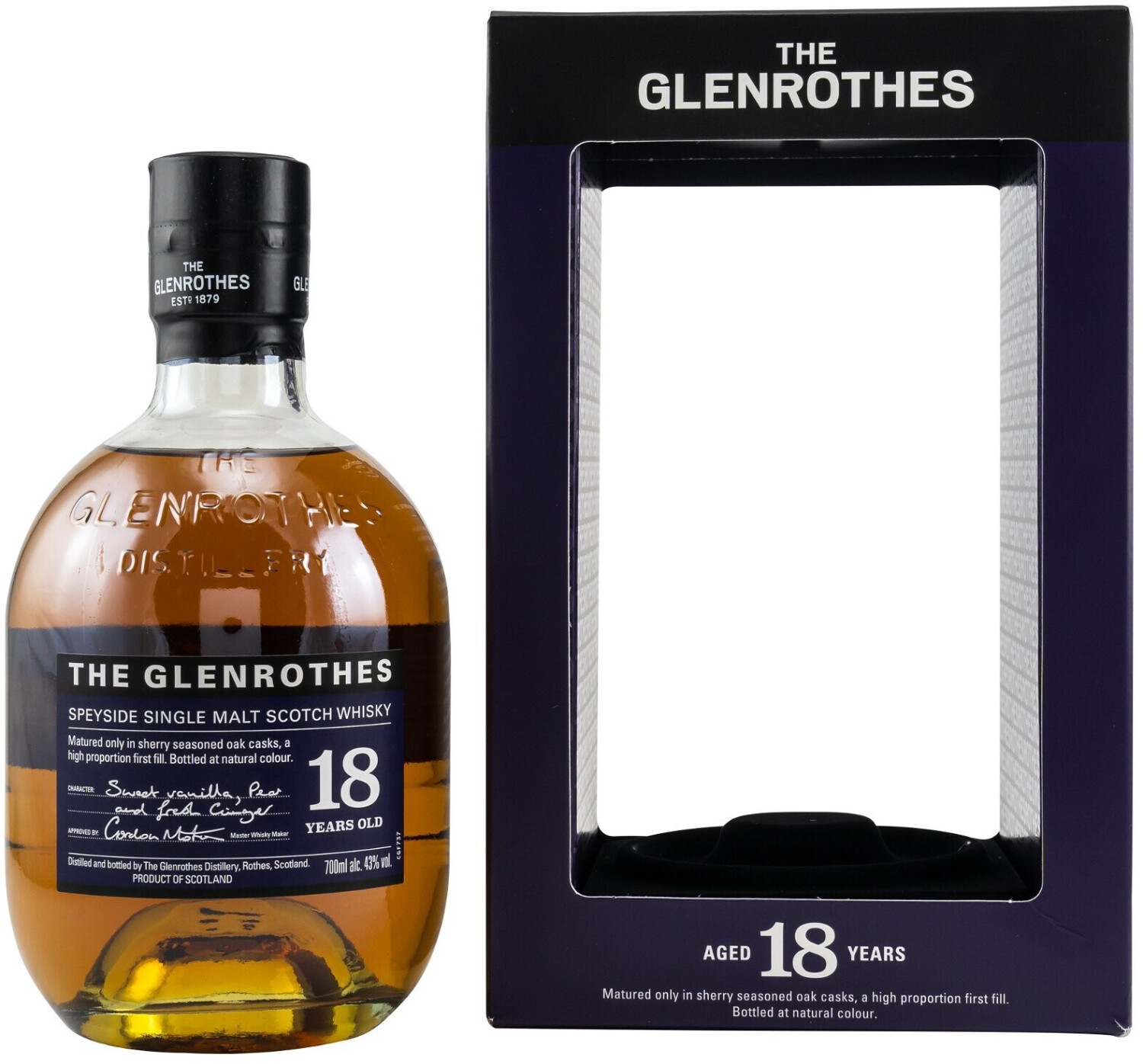 Glenrothes Single Malt Scotch Whisky 18 years 0,7 L 43 %