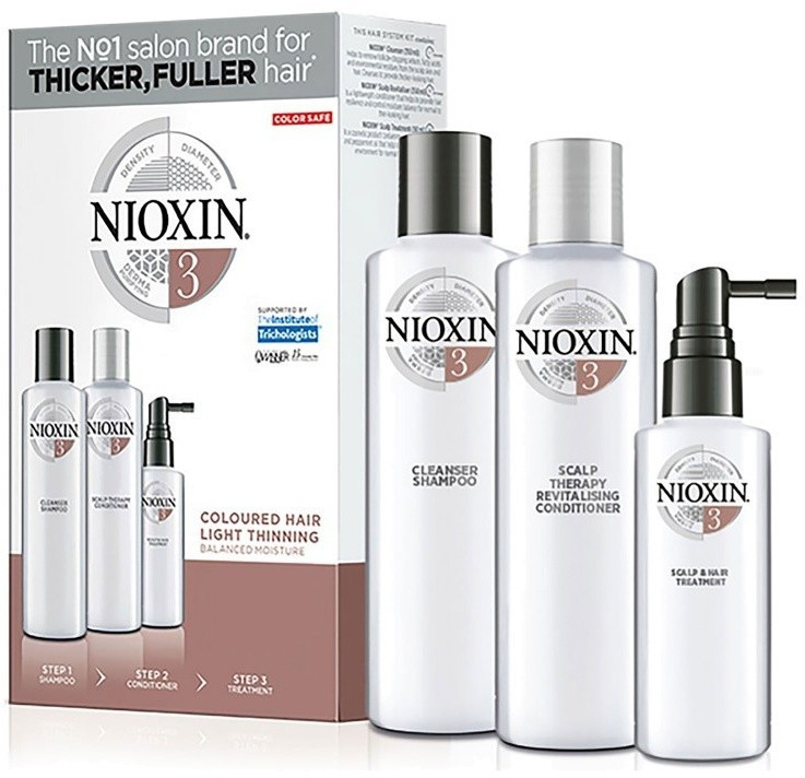 Nioxin 3 System Trial Kit (Shampoo + Conditioner + Treatment)