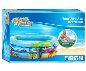 Splash & Fun Kindermatratze Beach Fun Sichtfenster 110x60cm