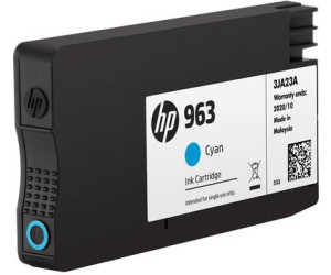 HP 963 Cartouche d'Encre Cyan Authentique (3JA23AE) pour HP OfficeJet Pro  9010 series / 9020 series