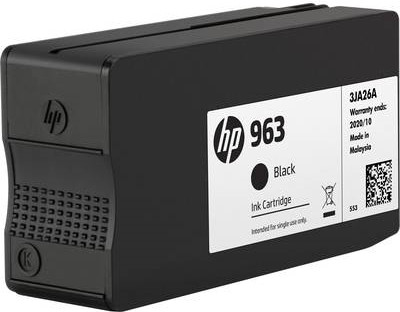 HP 963 Cartouche d'encre noire authentique (3JA26AE#BGY)