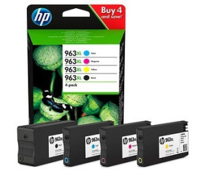 Pack de 4 Cartouches d'encre compatible avec HP 963 XL 963XL pour HP  Officejet PRO