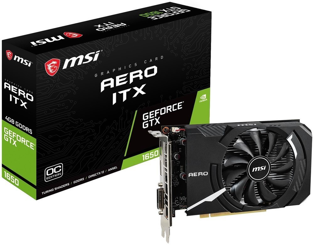 MSI GeForce GTX 1650 Aero ITX OC 4 Go GDDR5