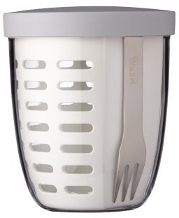 Rosti Mepal Fruitpot Ellipse Snackbox White