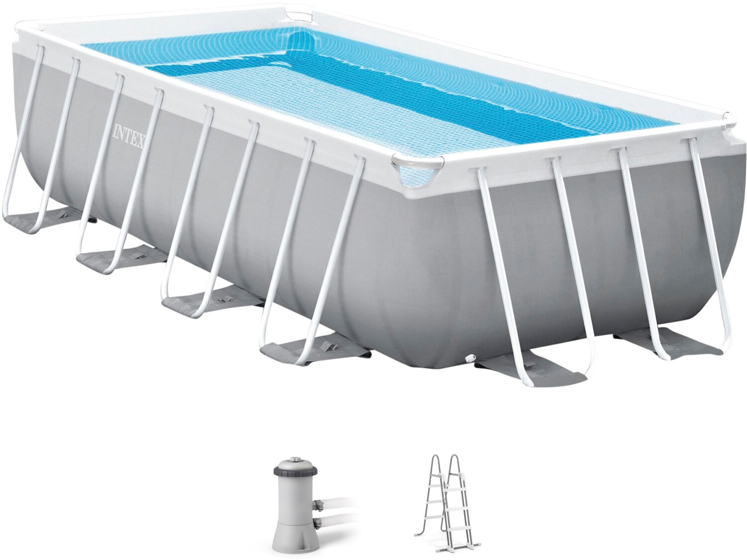 Intex Pools Prism Frame rectangulaire 400 x 200 x 100 cm- 2019 (26788GN)