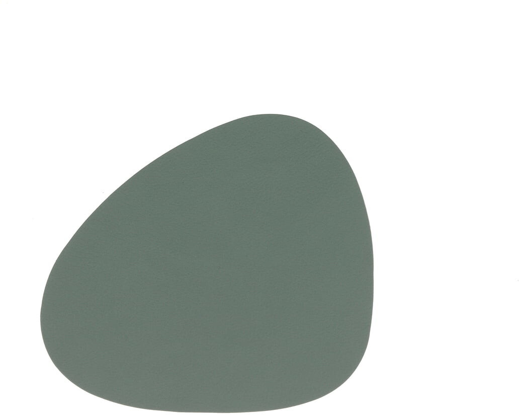 LINDDNA Curve glass coaster 11 x 13 cm Nupo pastel green
