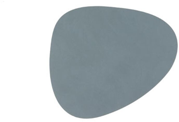 LINDDNA Curve glass coaster 11 x 13 cm Nupo light blue
