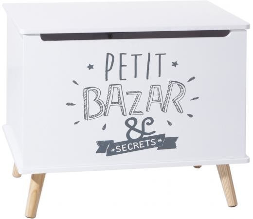 Atmosphera Coffre blanc en bois Petit Bazar
