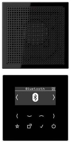 Jung Smart Radio DAB+ Bluetooth, Set Mono DAB LS1 BT SW Black
