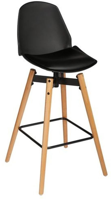 Atmosphera Tabouret de bar noir Wilio