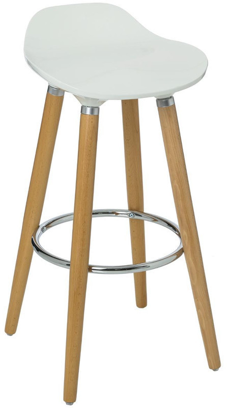 Atmosphera Tabouret de bar blanc Filel