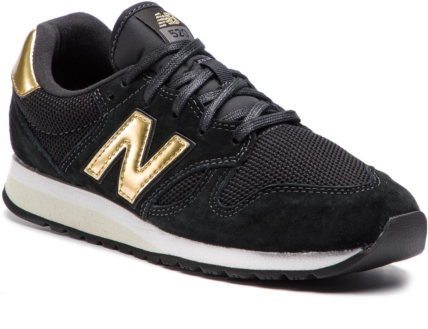 New Balance WL520 black/classic gold (WL520GDB)