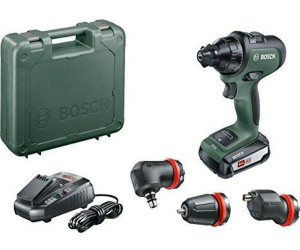 2 x Batterien, 18 Volt System, 3 Bohraufsätze, in Tragetasche Bosch DIY Tools 06039B5075 Bosch Akku-AdvancedDrill 18