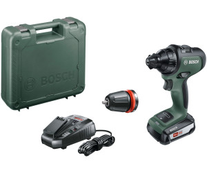 2 x Batterien, 18 Volt System, 3 Bohraufsätze, in Tragetasche Bosch DIY Tools 06039B5075 Bosch Akku-AdvancedDrill 18