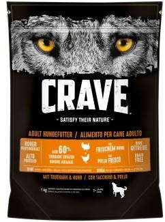 Crave Petfood Adult dinde et poulet (1 kg)
