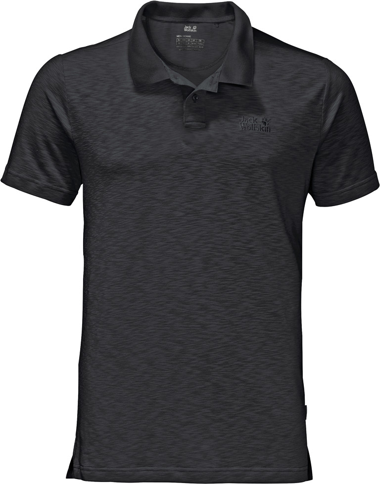 Jack Wolfskin Travel Polo Men black