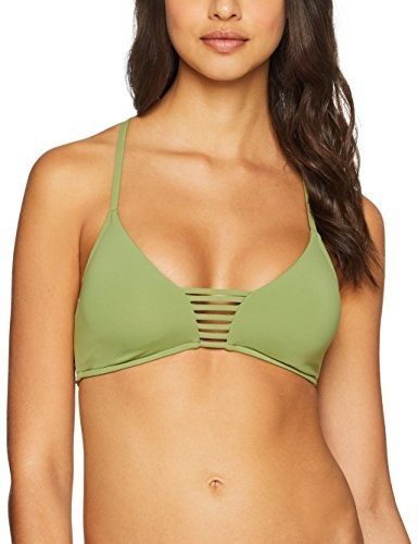 Seafolly Active Multi Rouleau Bralette Bikini Top moss