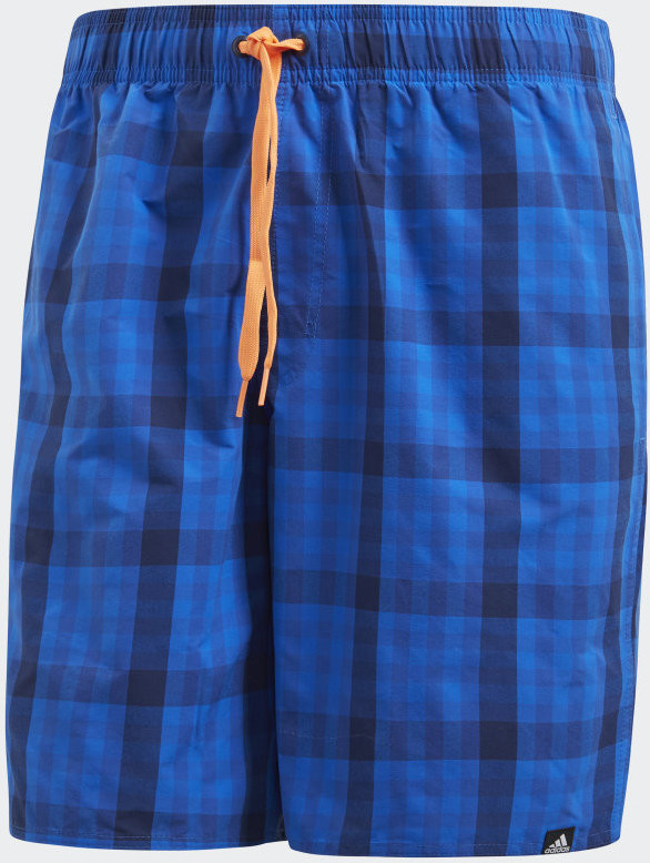 Adidas Check Swim Shorts (DJ2123) dark blue/hi-res orange