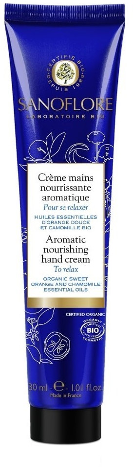 Sanoflore Crème mains nourrissante aromatique Pour se relaxer 30 ml