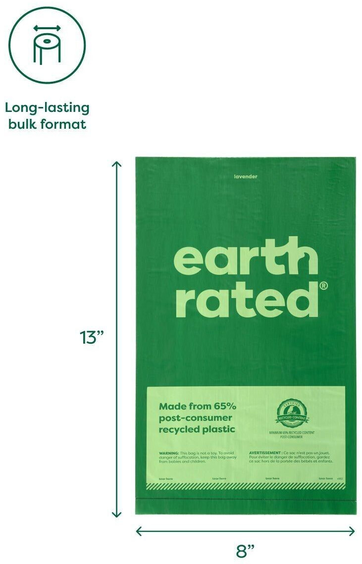 Earth Rated Sachets pour déjections canines