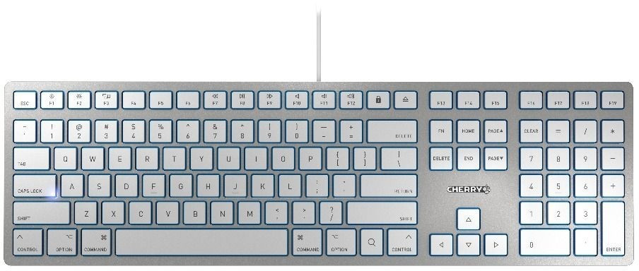 CHERRY KC 6000 SLIM pour MAC (argent)(UK)