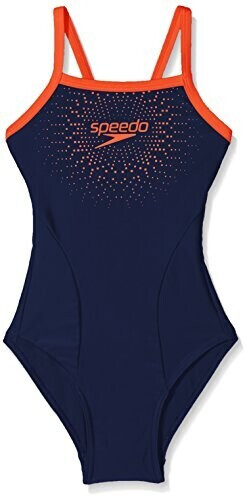 Speedo Gala LOGO Thinstrap Muscleback Swimsuit navy/siren