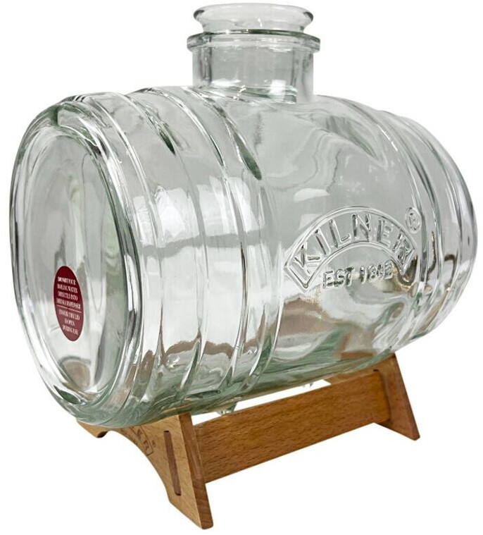PEPDRO Getränkespender aus Glas, 3,5 l, mit Wasserhahn