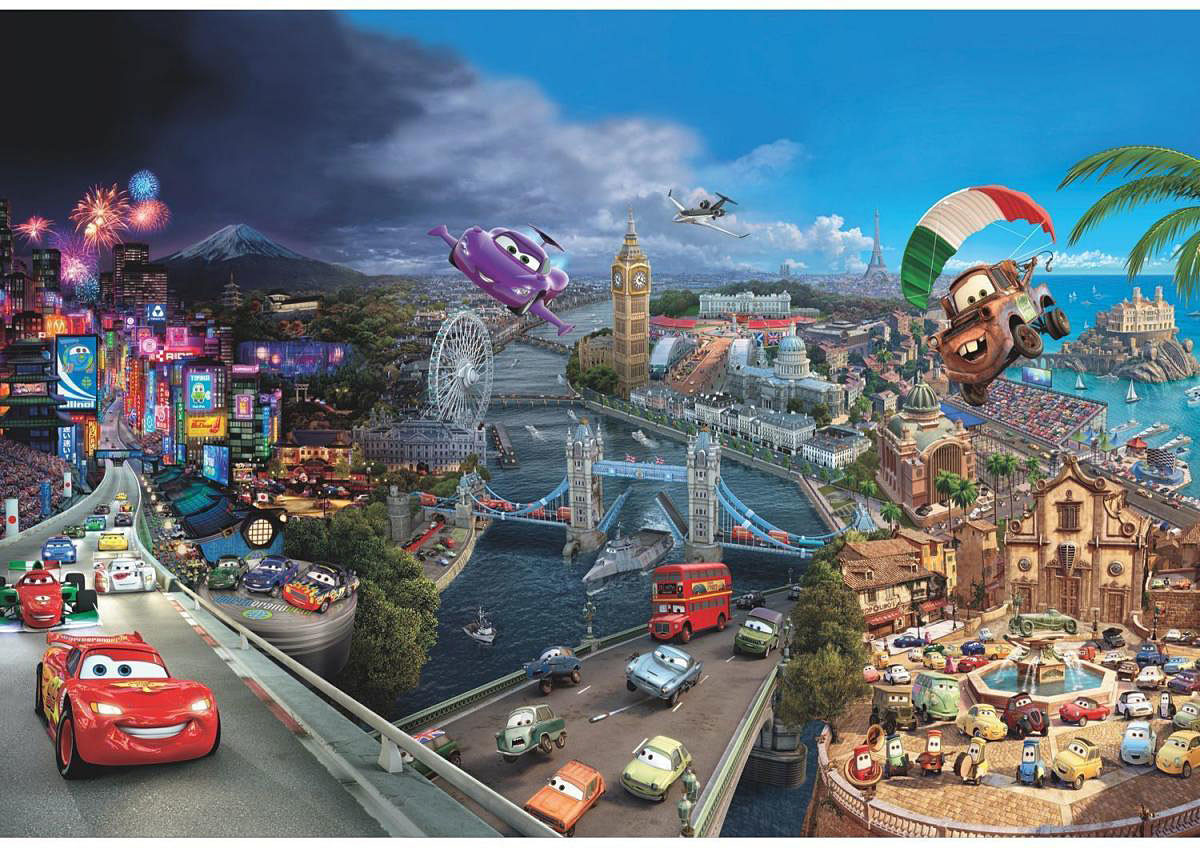 Komar Cars World  368 x 254 cm