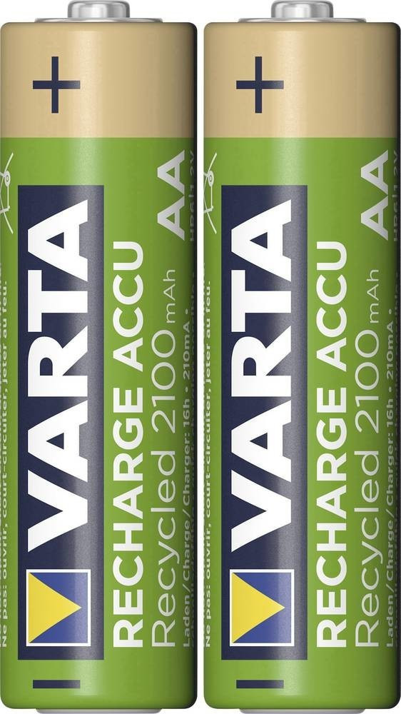 VARTA Recharge Accu Recycled AA 2100mAh (2 St.) ab 3,17 € | Preisvergleich  bei