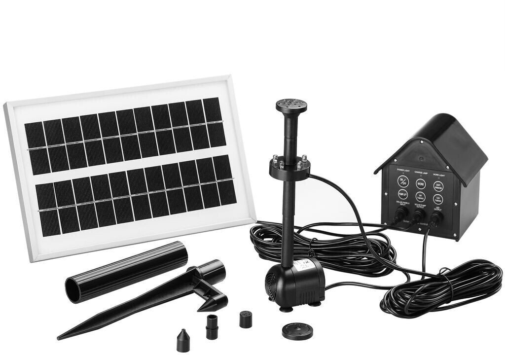 Deuba Pompe solaire LED avec batterie