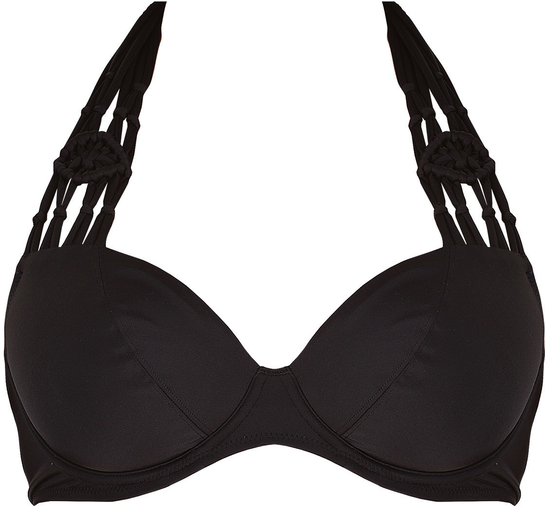 Freya Macrame Neckholder Bikini Top black
