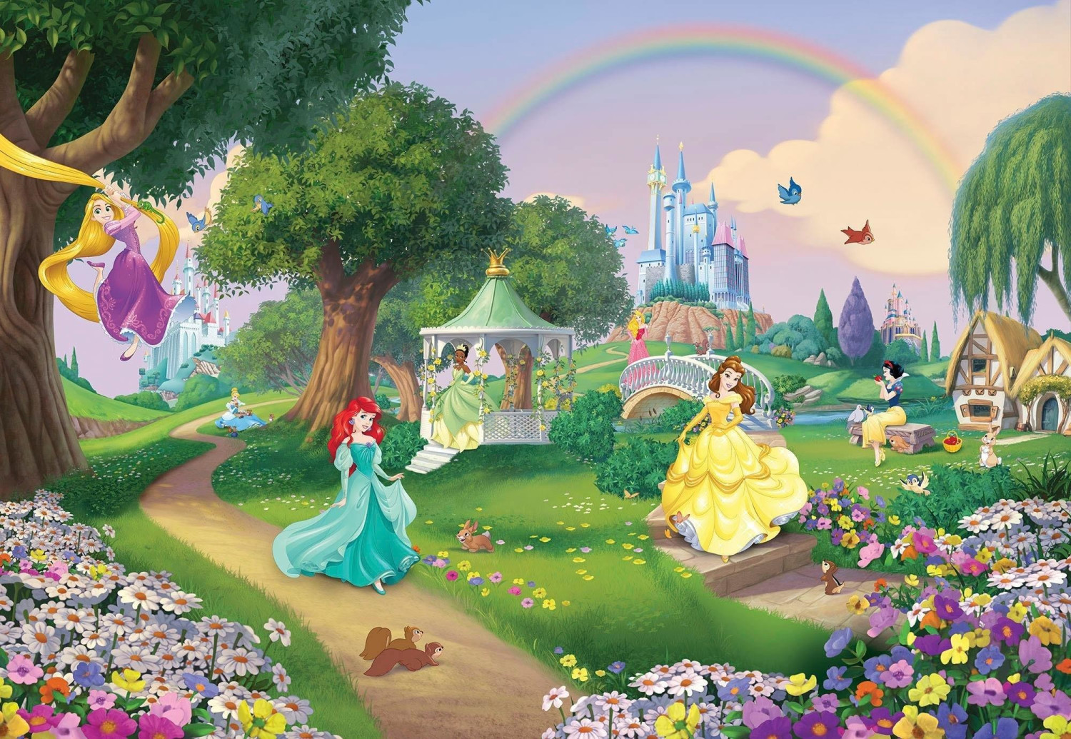 Komar Disney Princess Rainbow 368 x 254 cm