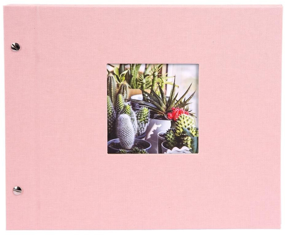 *Goldbuch Schraubalbum Bella Vista 30×25/40 rosa (weiße Seiten)*