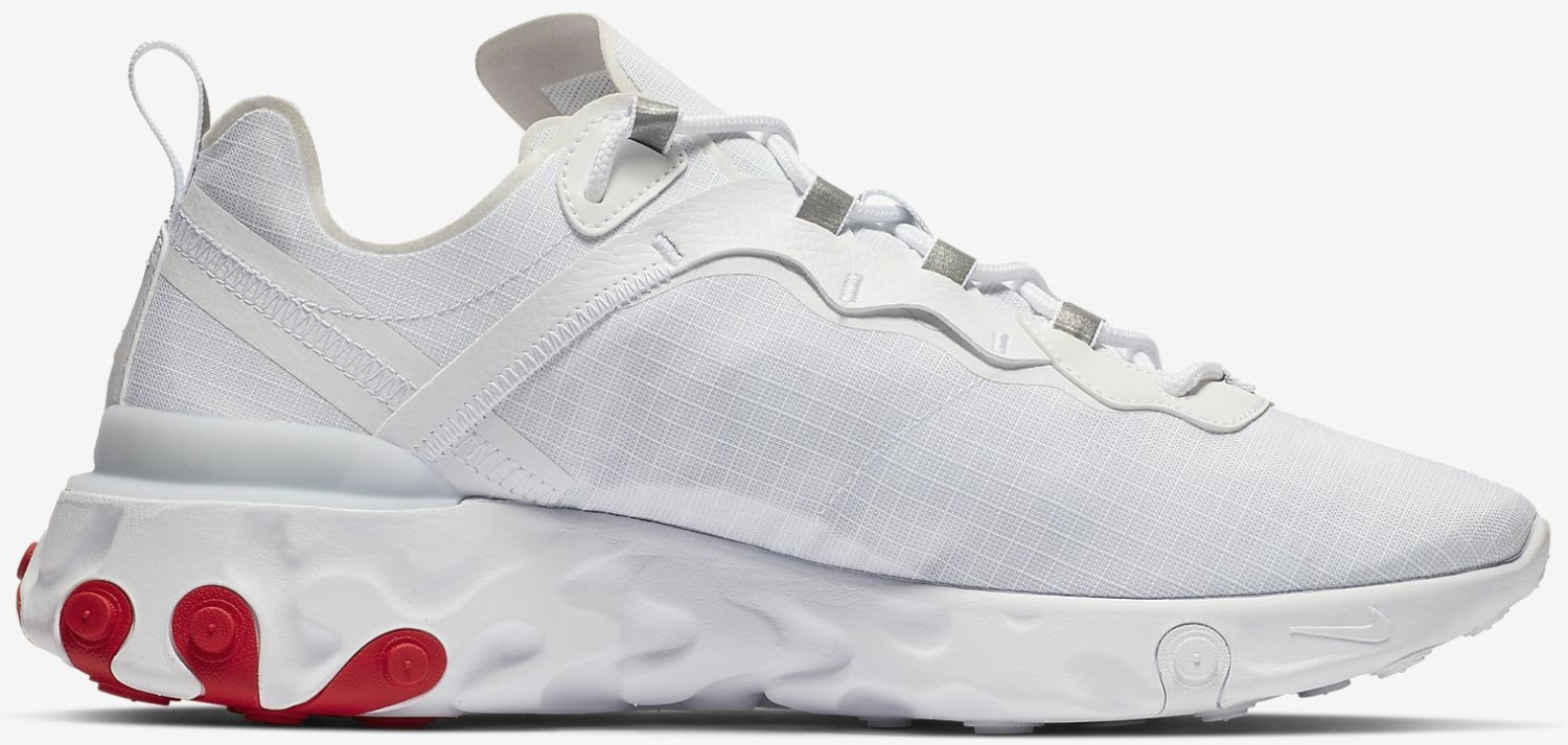 nike react 55 red and white