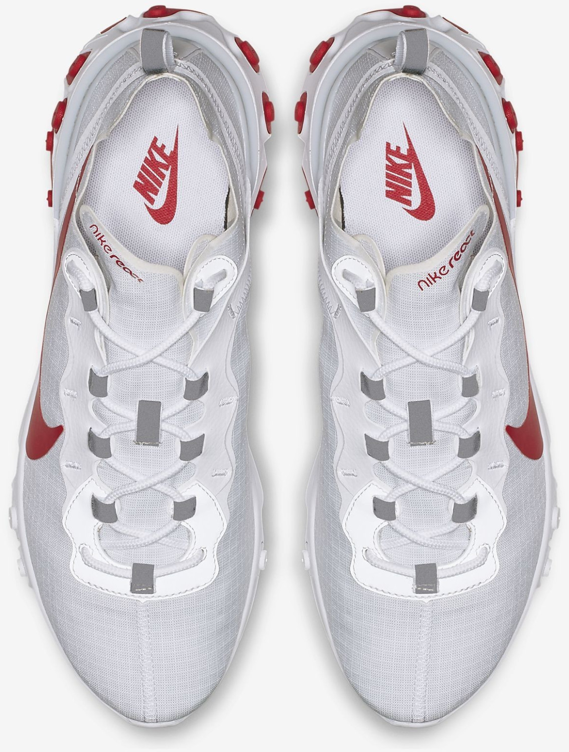 nike react 55 red and white