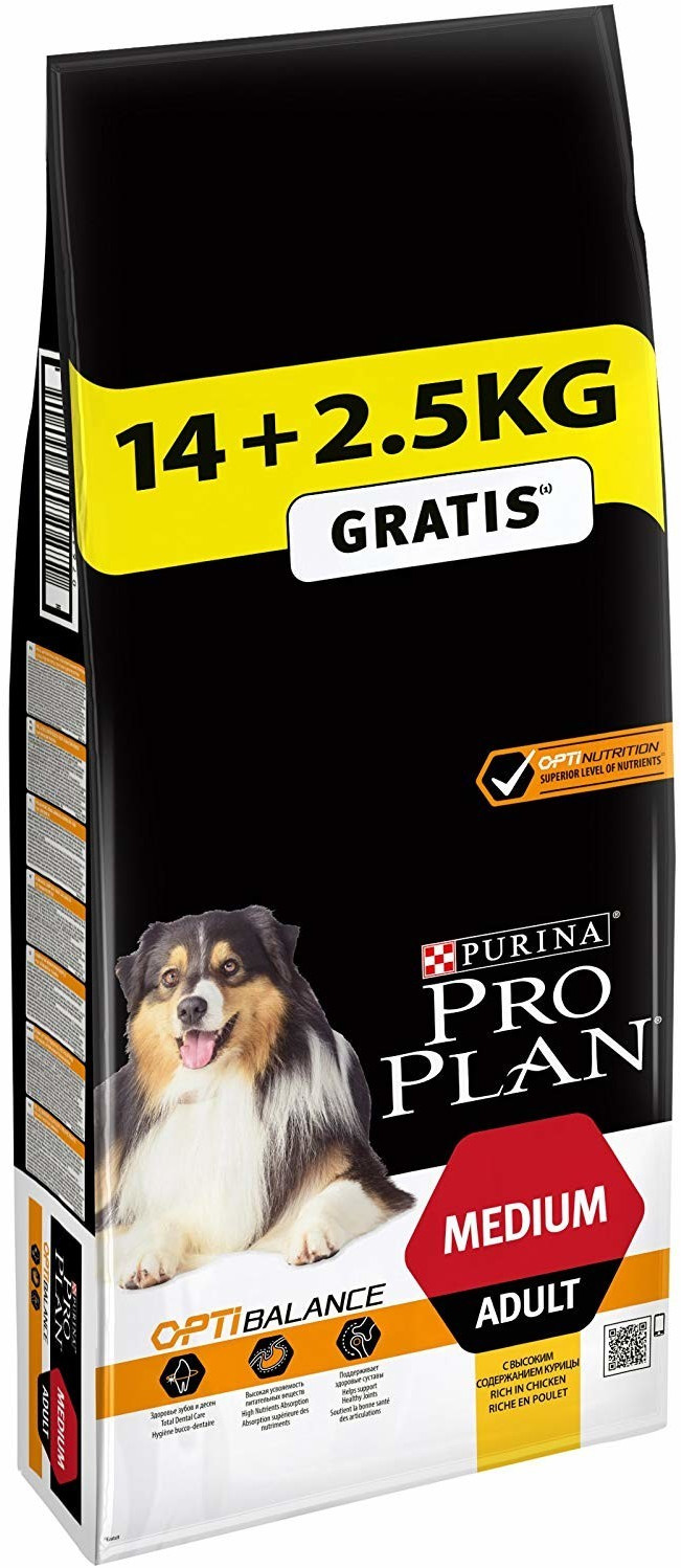 Purina Pro Plan OptiBalance Medium Adult (14 kg + 2,5 kg)