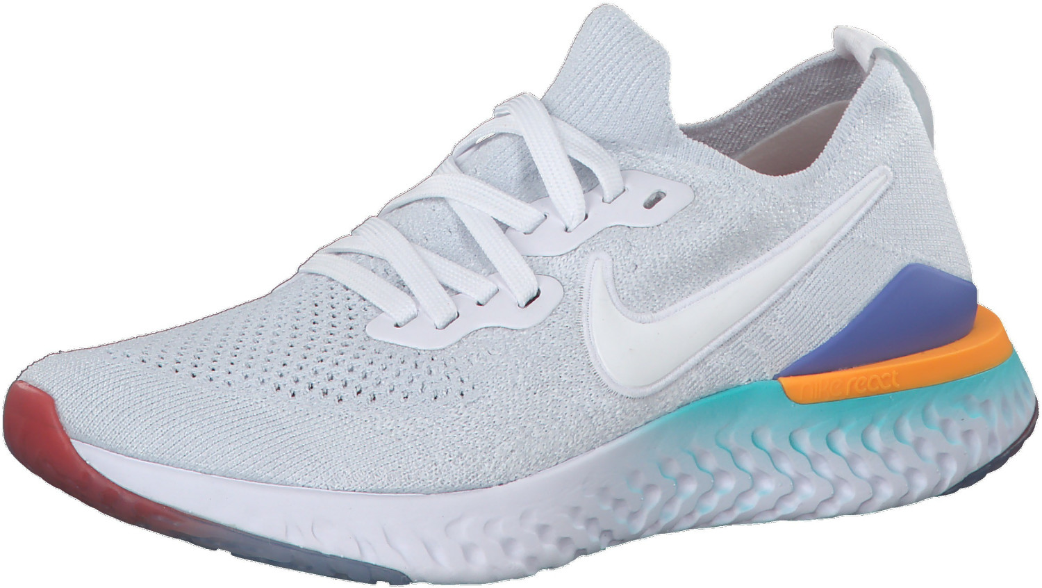 nike epic react flyknit 2 white hyper jade