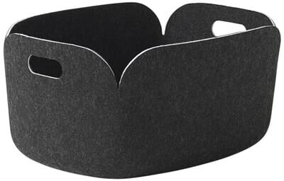 Muuto Restore Basket 23x35x48cm black melange